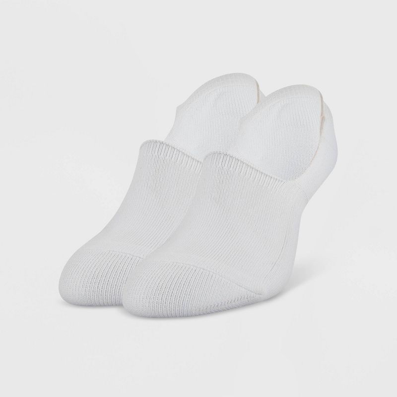 Peds Women's Memory Cushion 2pk Liner Socks - White 5-10, 1 of 9