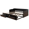 NicBex Twin Size Wooden Extendable Daybed with 2 Drawers for Bedroom,Living Room,Apartment - 4 of 4