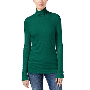 I.N.C International Concepts Womens Ribbed Knit Blouse, Green, Large - 1 of 1