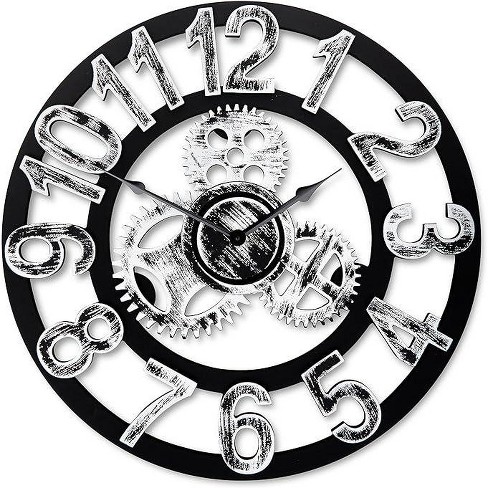 Top Race 16'' Round Wall Clock, Silver - image 1 of 4