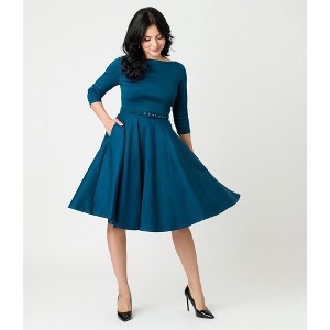 Unique Vintage Women's Devon Swing Dress - 1 of 4