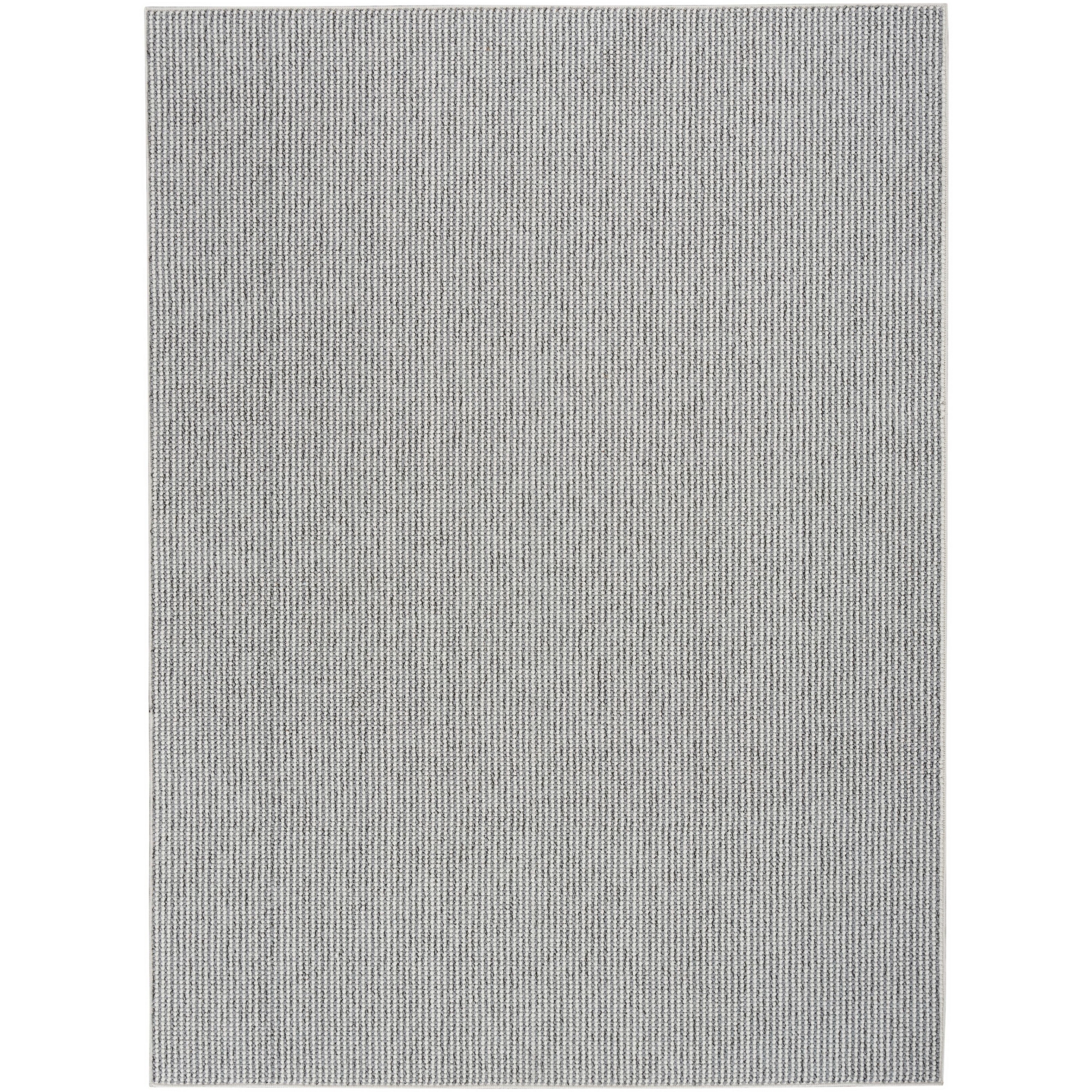 Nourison Textured Home Modern Indoor Rug Ivory Grey 7'10" x 9'10"