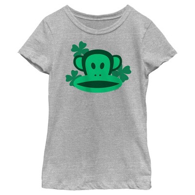 Girl's Paul Frank St. Patrick's Day Julius Face T-shirt : Target