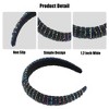 Unique Bargains Crystal Headband Rhinestone Hairband for Women Multicolor 1.2 Inch Wide 1Pc - 4 of 4