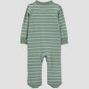 Carter's Just One You® Baby Boys' Striped Dino Sleep N' Play - Green - 2 of 4