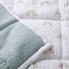 Muslin Quilt Baby and Toddler Blanket - Rainbow - Cloud Island™ - 3 of 4