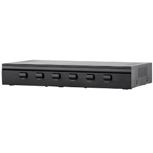 Monoprice SS-6 Premium 6 Channel Speaker Selector, With Impedance Protection, Supports 12-16 AWG Speaker Wire, Individual Zone On/Off Buttons - 1 of 4
