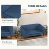 XIYUYEU Dog Bed Elegant Pet Bed for Dogs 37.8" Comfy Dog Couch with Wood Legs Durable Elevated Dog Sofa Bed, Blue - 2 of 4