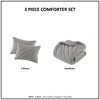 NicBex 2 PCS/3 PCS Quilted Puffy Jersey Comforter Set,Bedding Set with Hypoallergenic Comforter & Sham,Quilt Sets Antimicrobial Treatment - 3 of 4