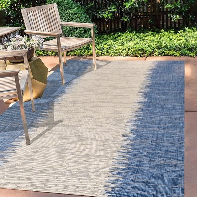 Tavira Modern Strie' Indoor/Outdoor Runner Rug - JONATHAN Y
