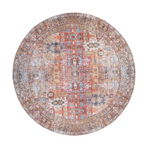 World Rug Gallery Transitional Distressed Machine Washable Non Slip Area Rug - 1 of 4