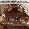 Racxily Vanity Desk with Power Outlet and Storage Cushioned Stool, Vanity Table with Removable Side Cabinet, Dressing Table for Bedroom - 3 of 4