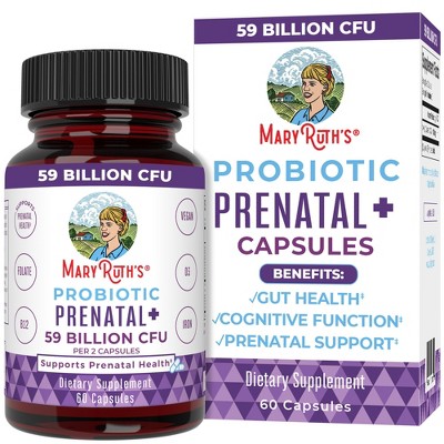 MaryRuth's Prenatal+ Probiotic Capsules, 60 ct