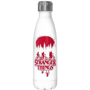 Stranger Things Black and Red Main Poster Stainless Steel Water Bottle - 1 of 3