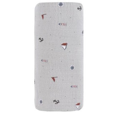 Ely's & Co. Cotton - Printed Nautical Collection - Muslin Swaddle