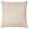 HomeRoots 24" Beige and White Check Silk Throw Pillow With Embroidery - 4 of 4