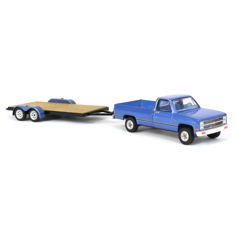 Greenlight Collectibles 1/64 1981 Chevrolet C-20 Trailering Special with Flatbed Trailer, Hitch & Tow Series 27, 32270-B, 3 of 6