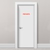 Unique Bargains Acrylic Self-Adhesive Wall Mounting Business Private Sign 2 Pcs - 4 of 4
