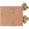 Livabliss Amie 50"W x 60"L Bohemian/Global Khaki Throw Blankets - 3 of 3