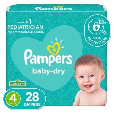 Image of Pampers Baby Dry Diapers Jumbo Pack - Size 4 - 28ct