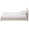 Elizabeth Modern And Contemporary Fabric Upholstered Panel Stitched Platform Bed - Baxton Studio - 2 of 4