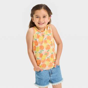 Toddler Girls' Tank Top - Cat & Jack™ Peach Orange