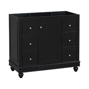 Dexmalle 36" Black Bathroom vanity,Sink not included - 1 of 4