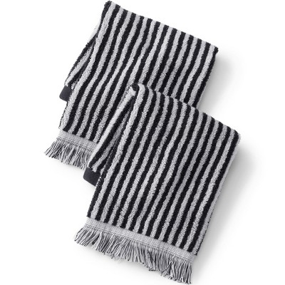 Lands' End Cotton Yarn-dyed Stripe Bath Towel Set