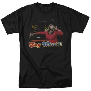 Star Trek Say What Adult T-Shirt Black - 1 of 4