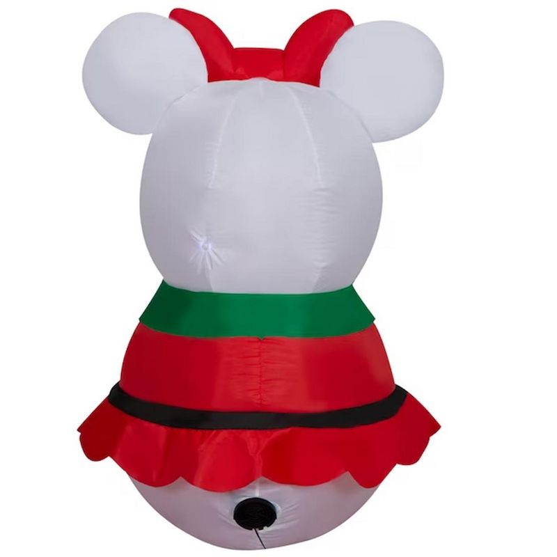 Gemmy Disney 3.5 FT Lighted Snow Girl Minnie Mouse Christmas Inflatable Decoration, 2 of 4