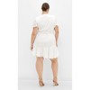 Women's Plus Size Sweet Lace Dress - ivory | CITY CHIC - 2 of 4