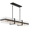 Minka Lavery Minka Cloud Break 48" Wide Coal Black Cloud Glass Linear Chandelier - 3 of 3