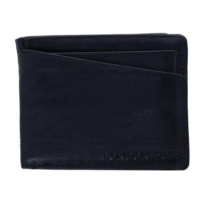 London Fog Men's Leather Passcase Wallet with Removable Insert