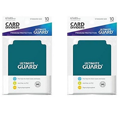 Ultimate Guard 2 Packs Ultimate Guard Petrol Card Dividers (10) Standard Size Individual Pack