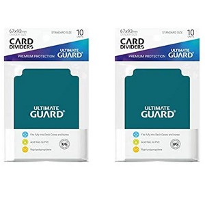 Ultimate Guard 2 Packs Ultimate Guard Petrol Card Dividers (10) Standard Size Individual Pack - 1 of 4