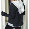 Women's Jean Jacket With Removable Hood - White Birch - 2 of 2
