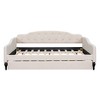 NicBex Full Size Wooden Daybed, Modern Sofa Bed Frame with Button Tufted Design, Upholstered Bed for Bedroom, Living Room - 3 of 4