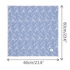 INSPIRE CHIC Women's Floral Printed Cotton Linen Lace Trim Square Scarves 1Pc - 3 of 4