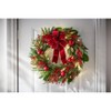 BrylaneHome 26" Pre-Lit Bordeaux Wreath - 3 of 3