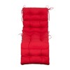 ARTPLAN Outdoor Chasie Lounge Tufted Thick Cushion with Ties,Replacement Wicker Chair Cushion for Paito Fruniture,72x22x4inches - 3 of 4
