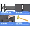 Simple Trending Tall Shoe Rack Organizer Holds 40 Pairs, 10 Tier Large Capacity Shoe Cabinet Storage with Cover for Closet, Black - 4 of 4