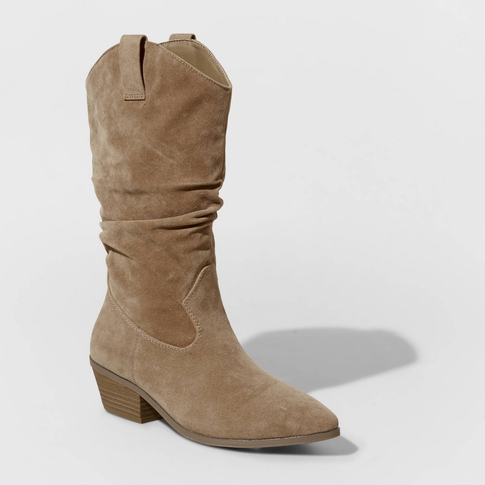 Women's Adaline Western Boots - Universal Thread Taupe 7.5, Brown