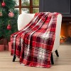 Throw Blanket Holiday Christmas Red Fleece Blanket Soft, Plush, Warm Winter - 2 of 4
