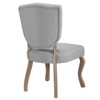 Modway Array Vintage French Upholstered Dining Side Chair Light Gray - 3 of 4