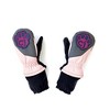 Magic Mittens: Light Pink & Hot Pink -Waterproof Toddler Winter Mitten - 3 of 4