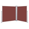 vidaXL Retractable Side Awning Brown 55.1 in.x236.2 in. - 2 of 4