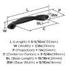 Amerock Intertwine 3-3/4 inch (76mm) Center-to-Center Cabinet Pull or Furniture Pull - 3 of 4