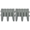 vidaXL Lawn Edgings 36 pcs Gray 393.7" PP - 4 of 4