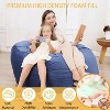 Big Huge Giant Bean Bag Chair,Cozy Lazy Sofa,48 Inch Memory Foam Bean Bag Chairs for Adults/Kids with Machine Washable Plush Velvet Cover - 4 of 4