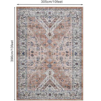 Area Rug Washable Rug Vintage Rug Indoor Floor Cover Print Distressed Carpet Foldable Accent Rug  Living Room Bedroom Dining Room